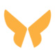 butterfly icon orange