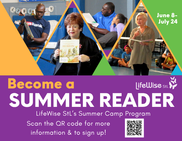 Summer Reader LifeWise StL literacy camp 2026 QR code